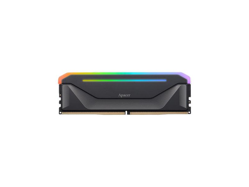 Оперативная память Apacer  DDR5 16GB 6400MHz DIMM NOX RGB Black Gaming Memory CL36 2048x8 1.35V Heat Sink (Retail) 3 years (AH5U16G64C652NBAA-1)