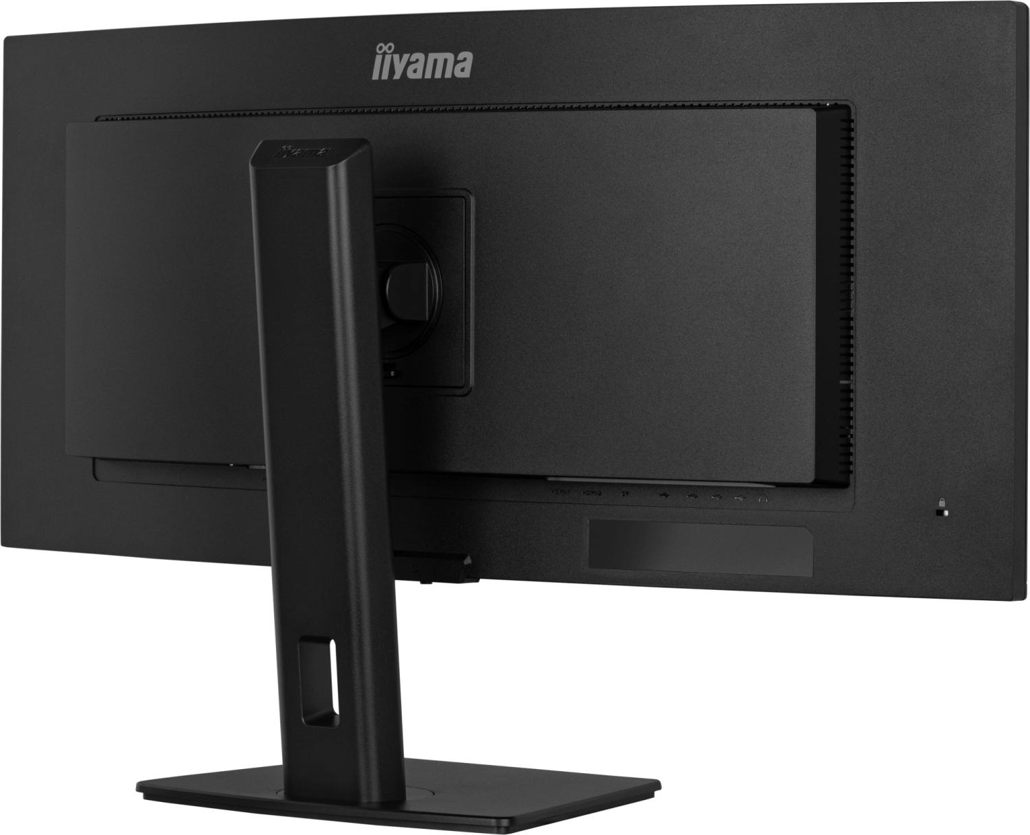 Монитор Iiyama 34" ProLite XCB3497WQSNPH-B1 черный VA LED 21:9 HDMI M/M Cam матовая HAS Piv 3000:1 350cd 178гр/178гр 3440x1440 120Hz FreeSync Premium DP UW USB 9.7кг