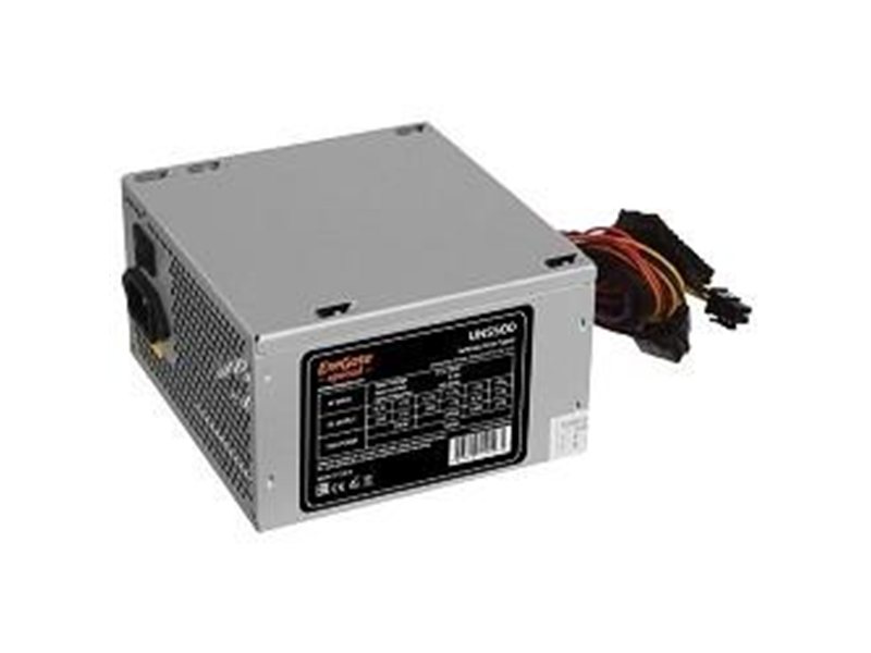 Exegate ES261569RUS Блок питания 500W Exegate Special UNS500, ATX, 12cm fan, 24p+4p, 6/8p PCI-E, 3*SATA, 2*IDE, FDD