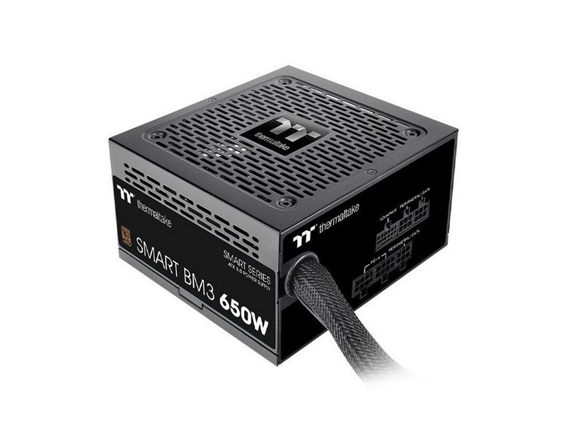 Блок питания Thermaltake Smart BM3 650 /Semi Modular/Non Light/Full Range/Analog/80 Plus Bronze/EU/JP Main CAP/All Flat Cables/Gen 5