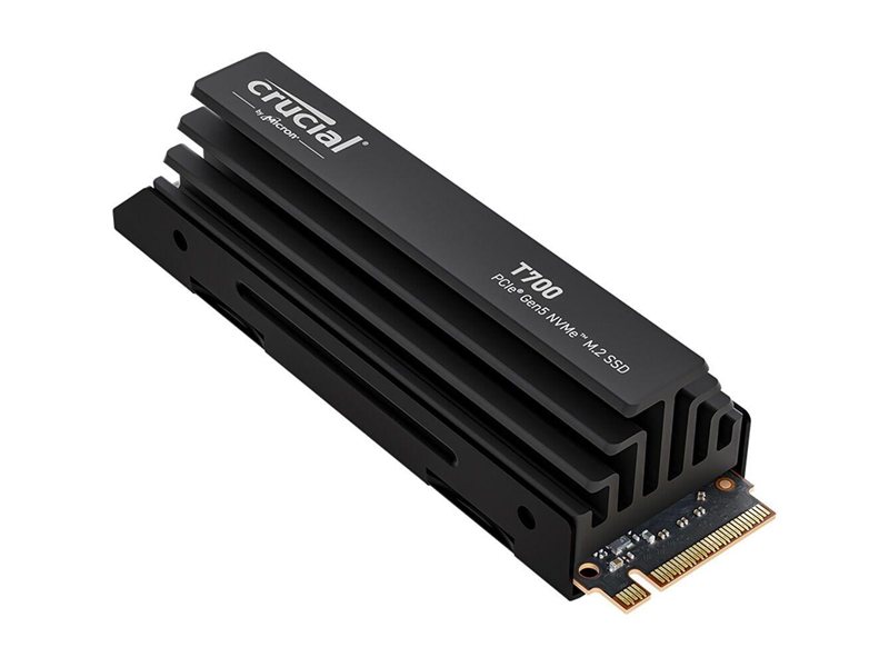 Твердотельный накопитель Crucial T700 2TB PCIe Gen5 NVMe M.2 SSD with heatsink CT2000T700SSD5
