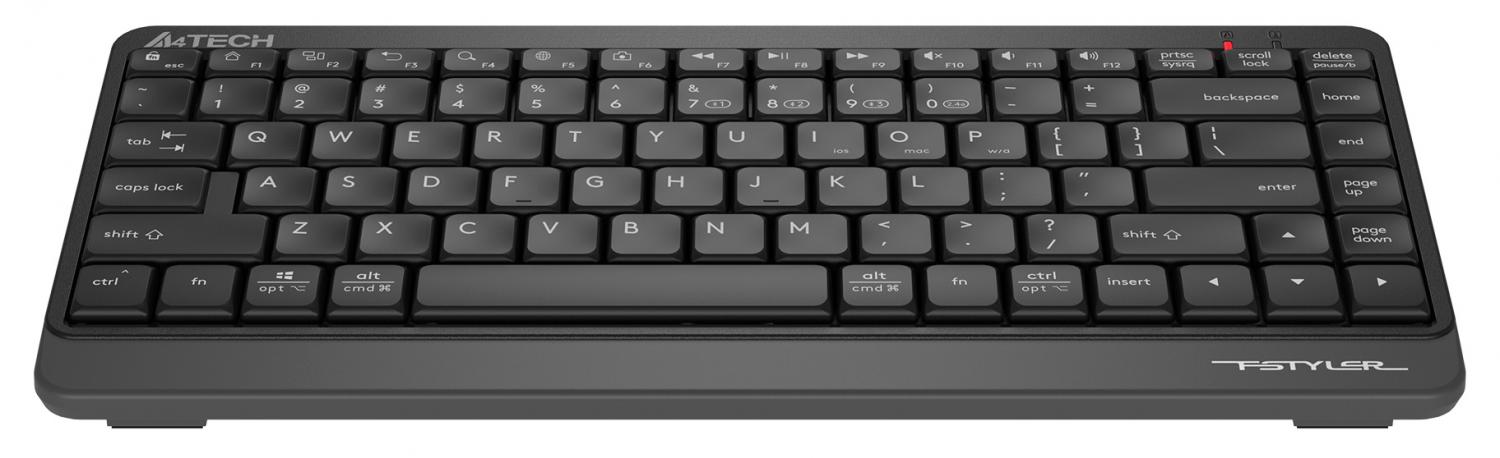 Клавиатура A4Tech FBK11 черный/серый USB беспроводная BT/Radio slim (FBK11 GREY)