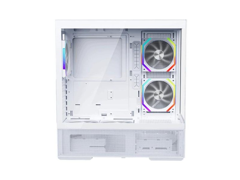 корпус 1STPLAYER CV7 ARGB White / ATX / 3x120mm ARGB & 2x120mm fans / CV7-WH-2FAR-W-2FH7R-W-1FH7-W