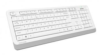 Клавиатура + мышь A4Tech Fstyler FG1010 клав:белый/серый мышь:белый/серый USB беспроводная Multimedia (FG1010 WHITE)
