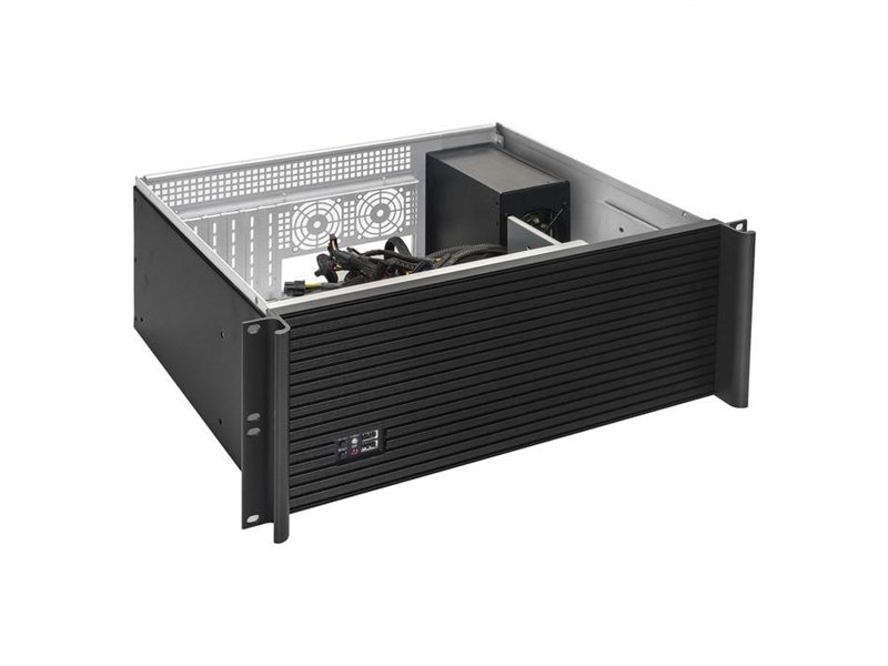 Exegate EX292641RUS Серверный корпус ExeGate Pro 4U390-05 <RM 19", высота 4U, глубина 390, БП 500ADS, USB>