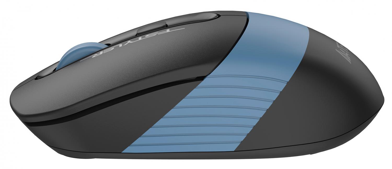 Мышь A4Tech Fstyler FB10C черный/синий оптическая 2000dpi беспров. BT/Radio USB 4but (FB10C ASH BLUE)