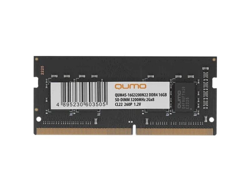 QUMO DDR4 SODIMM 16GB QUM4S-16G3200N22 PC4-25600, 3200MHz OEM/RTL