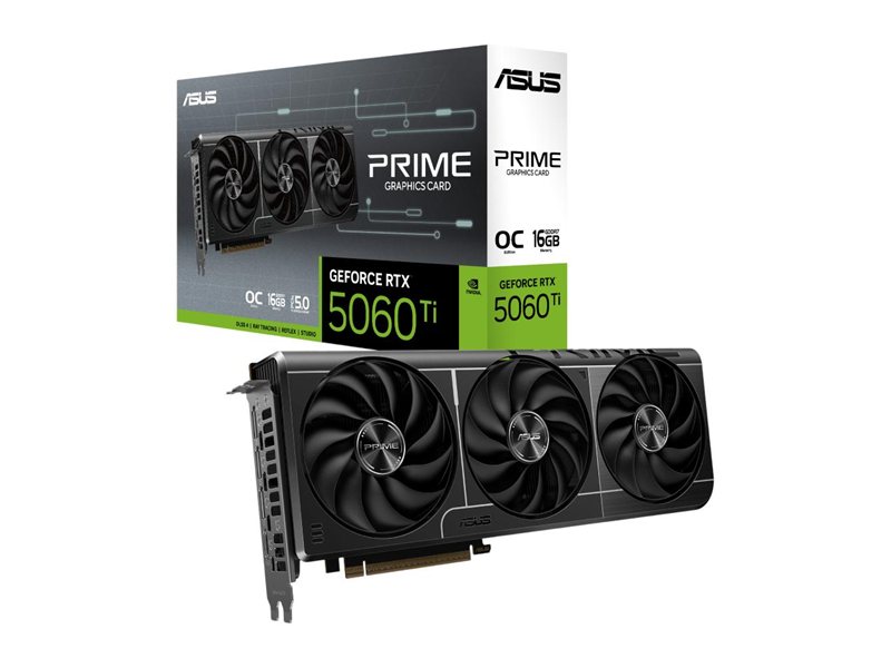 Видеокарта ASUS NVIDIA GeForce RTX 5060 Ti 16 ГБ PRIME (90YV0MH2-M0NA00)