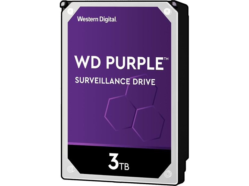 Жесткий диск/ HDD WD SATA3 3Tb Purple Video IntelliPower 64Mb 1 year warranty