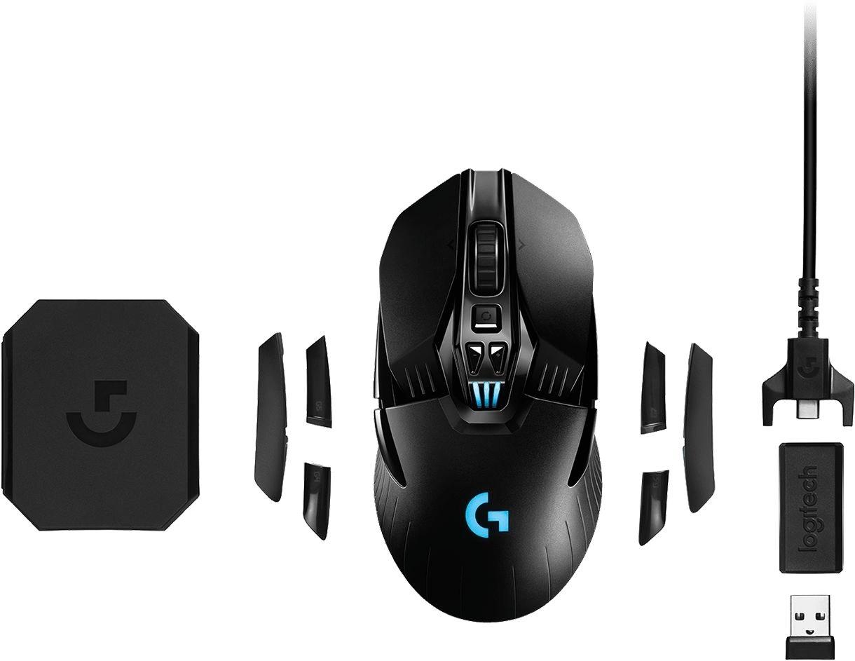 Мышь Logitech G903 LightSpeed Hero черный оптическая 25600dpi беспров. USB 9but (910-005674)