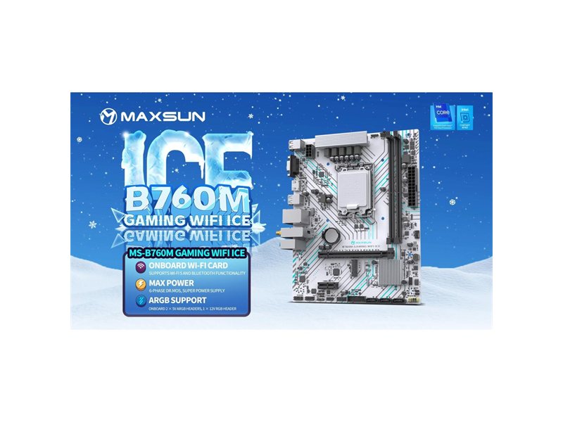 Материнская плата/ MS-B760M GAMING WIFI ICE