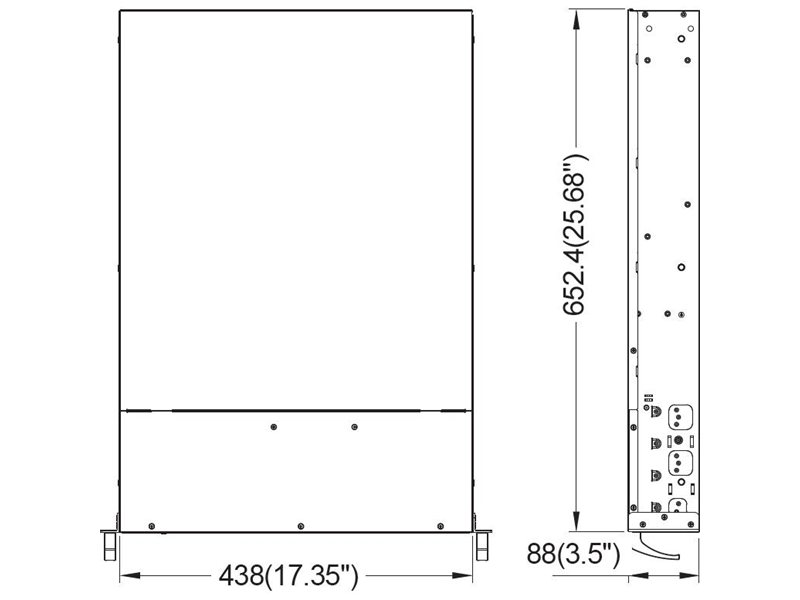 Серверный корпус/ 2U chassis; ATX, Micro-ATX, Mini-ITX MBs; 8 x 3.5''hs + 2 x 3.5'' internal + 2 x 2.'' hs rear; 1200W (1+1); AC-R50 rails