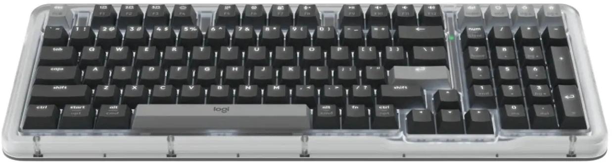 Клавиатура Logitech K98M механическая графитовый USB беспроводная BT/Radio Multimedia LED (подставка для запястий) (920-013040)