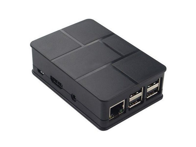 Корпус ACD RA186 Black ABS Plastic Case Brick style w/ Camera cable hole for Raspberry Pi 3 B (RASP1787) (494422)