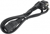 Шнур питания ITK PC-C19D-1M C19-Schuko проводник.:3x1.5мм2 1м 230В 16А черный