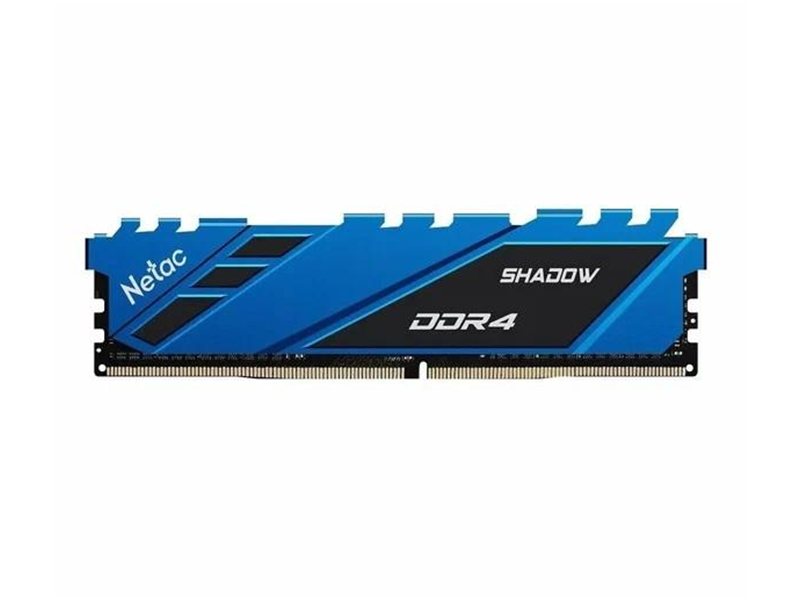 Оперативная память Netac Shadow 8GB DDR4-3600 (PC4-28800) C18 18-22-22-42 1.35V XMP Memory module (DIMM) Blue