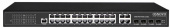 Коммутатор Osnovo SW-8244/L(400W) (L2+) 28x1Гбит/с 4xКомбо(1000BASE-T/SFP) 24PoE+ 400W управляемый