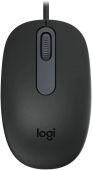 Мышь Logitech M86 черный оптическая 8000dpi USB для ноутбука 2but (910-007661)