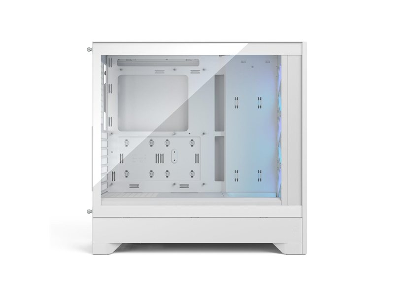 Корпус ПК без блока питания/ Case Fractal Design Pop 2 Air TG RGB, Midi-Tower, 3x120mm, 1xUSB-C + 1xUSB-A 3.2 ATX, mATX, mITX White