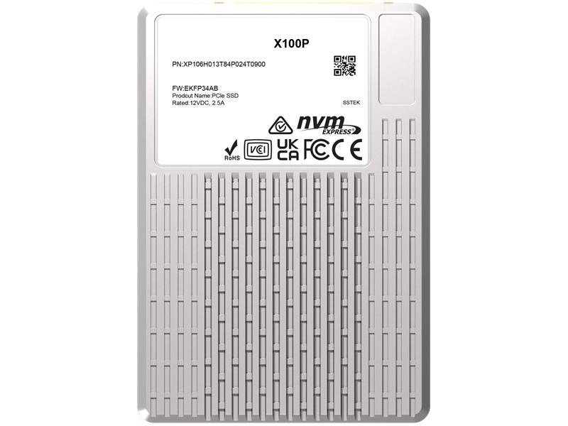 твердотельный накопитель PHISON SSD X100P 15360GB NVMe U.3 (15mm) PCIe NVMe Gen4 1x4 R7400/W6900MB/s 3D TLC 1750K/190K IOPS 1DWPD single port  SSD Enterprise Solid State Drive, 1 year, OEM