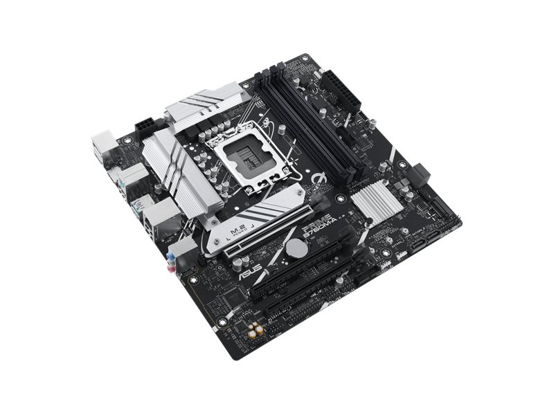 Материнская плата ASUS PRIME B760M-A-CSM, LGA1700, B760, 4*DDR5, 4*SATA, 2*M.2, 2*USB 3.2, 4*USB 2.0, 3*PCIx16, DP+2*HDMI, mATX; 90MB1EK0-M1EAYC