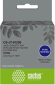 Картридж ленточный Cactus CS-LT-91205 91205 черный на синем 12x4 для Dymo Letra Tag LT-100H без чипа