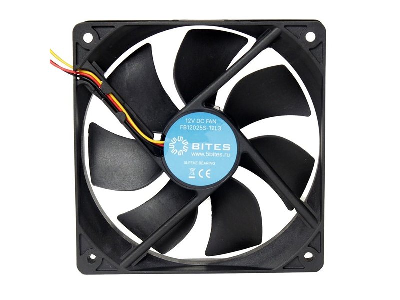 5bites Вентилятор FB12025S-12L3 120X25 / SLEEVE / 1200RPM / 3P