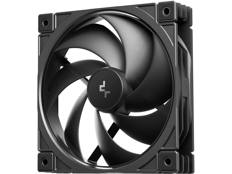 Вентилятор для корпуса Deepcool FD12 V2 120х120x25 черный 4-pin 35.6дБ (R-FD12V2-BKNPN1-G) Ret