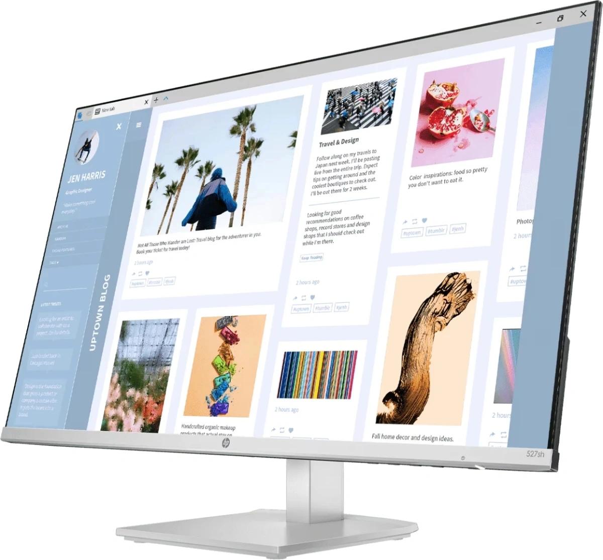 Монитор HP 27" Series 5 527sh серебристый/черный IPS LED 16:9 HDMI матовая HAS 1500:1 300cd 178гр/178гр 1920x1080 100Hz VGA FHD 4.15кг