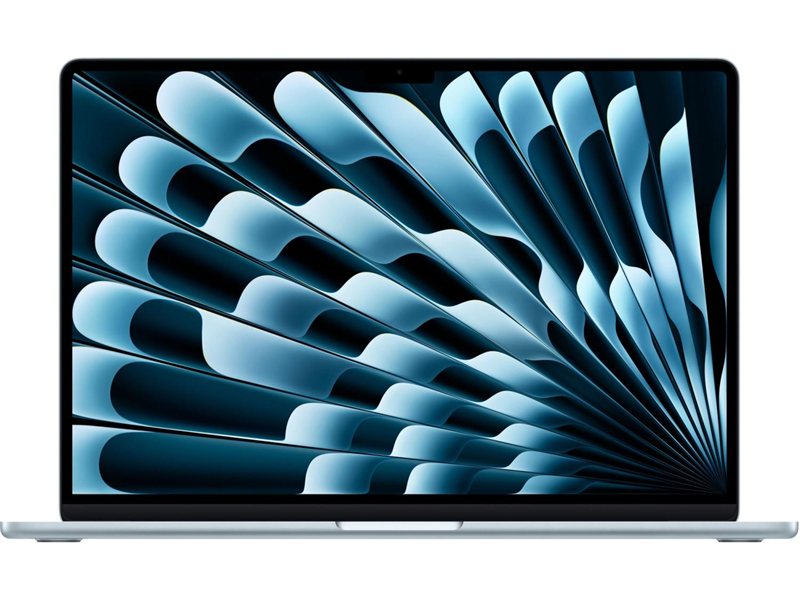 Ноутбук Apple MacBook Air A3241 M4 10 core 16Gb SSD256Gb/10 core GPU 15.3" Liquid Retina (2880x1864) macOS lt.blue WiFi BT Cam (MC7A4LL/A)