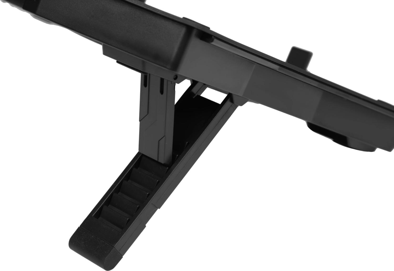 Подставка для ноутбука Digma D-NCP180-2x110 18" 410x280x34мм 20дБ 2xUSB 2x 110ммFAN 700г пластик ABS черный