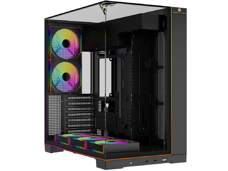 Thermalright Корпус TR-A70 ARGB FAN5-M / Black / TG / 5 x120mm ARGB PWM Fans / ARGB Strip / USB TYPE-C / ATX  / TRA70AF5MB
