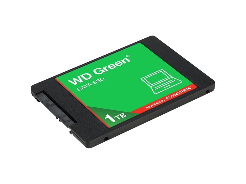 Твердотельный накопитель Western Digital Green SSD 2,5” SATA 1Tb, WDS100T5G0A, 1 year