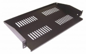 Полка стационарная Lanmaster TWT-CB-SF300-2U/60 2U нагр.:60кг. 19" 300мм черный