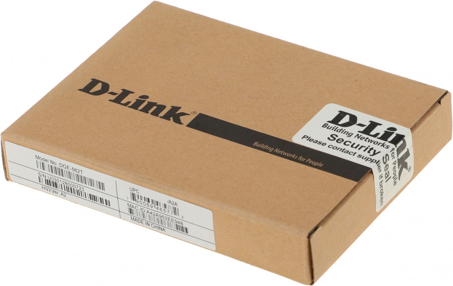 Сетевой адаптер 2.5G Ethernet D-Link DGE-562T DGE-562T/A2A PCI Express x1