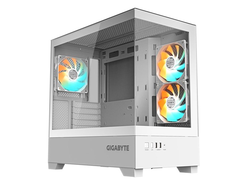 Корпус для ПК Gigabyte C201 Panoramic Ice, MidTower, mATX