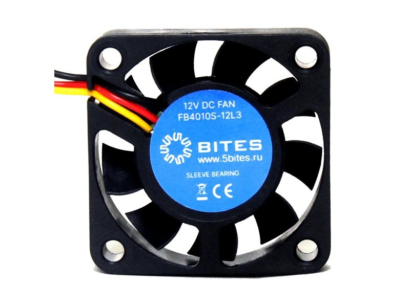 5bites Вентилятор FB4010S-12L3 40X10 / SLEEVE / 5000RPM / 3P