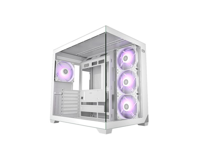 Корпус без блока питания/ Case PCCooler C3T700 ARGB WH, Midi-Tower, TG, 4x120mm ARGB, 1xUSB-A 3.0 + 1xUSB-A 2.0 + 1xUSB-C, ATX, mATX, mITX White