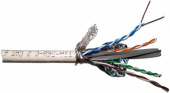 Кабель информационный Lanmaster LAN-6ASFTP-HFLT-GY кат.6A FTP 4 пары 23AWG LSZH внутренний 305м серый
