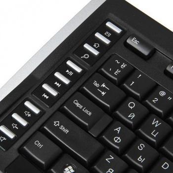 Клавиатура + мышь A4Tech 9300F клав:черный мышь:черный USB беспроводная Multimedia
