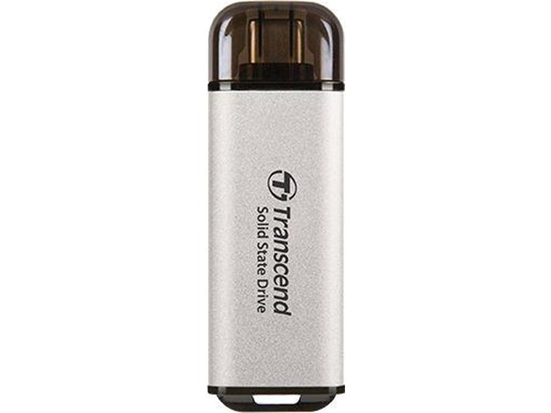 Твердотельный диск 1TB Transcend ESD300, USB 3.2 Gen 2.1 Type-C [R/W - 1050/950 MB/s]  серебристый