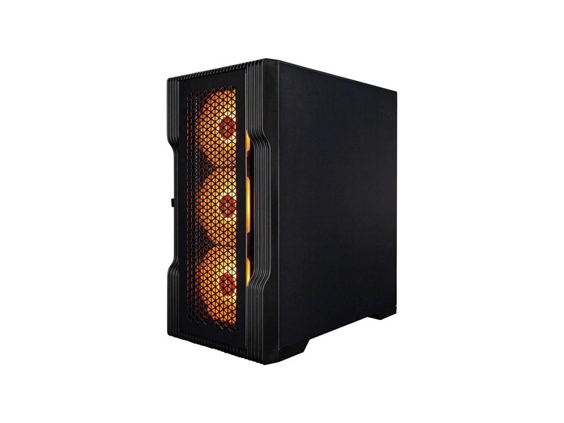 1STPLAYER Корпус TRILOBITE T3 Black / mATX, TG / 4x 120mm LED fans inc. / T3-BK-4F1