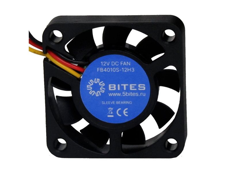 5bites Вентилятор FB4010S-12H3 40X10 / SLEEVE / 6000RPM / 3P