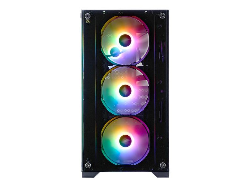 корпус 1STPLAYER FIREBASE X2-M / mATX / 4x120mm FRGB fans / X2-M-BK-4F1