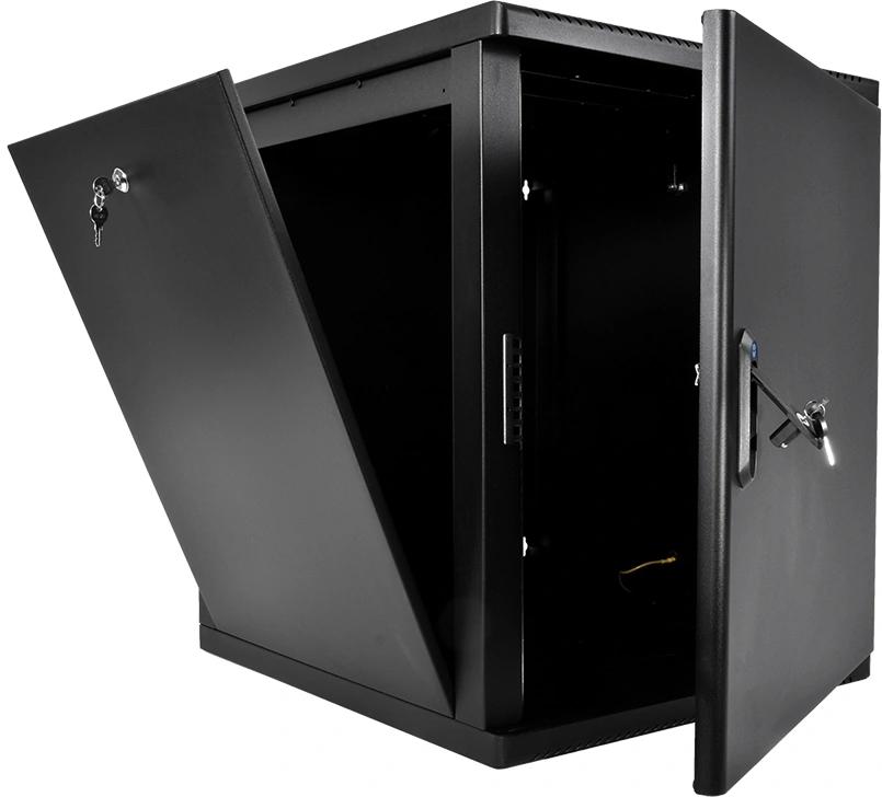 Шкаф коммутационный ЦМО (ШРН-М-12.500.1-9005) настенный 12U 600x456мм пер.дв.металл 130кг черный 456мм 20.9кг 180град. 610мм IP20 сталь