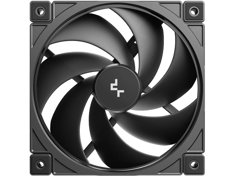 Вентилятор для корпуса Deepcool FD12 V2 120х120x25 черный 4-pin 35.6дБ (R-FD12V2-BKNPN1-G) Ret