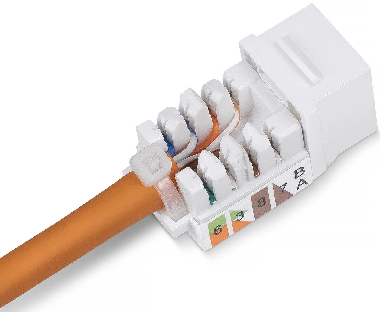 Модуль Cabeus KJ-RJ45-CAT.5E-90-SW информ. Keystone RJ45 кат.5E бронз.