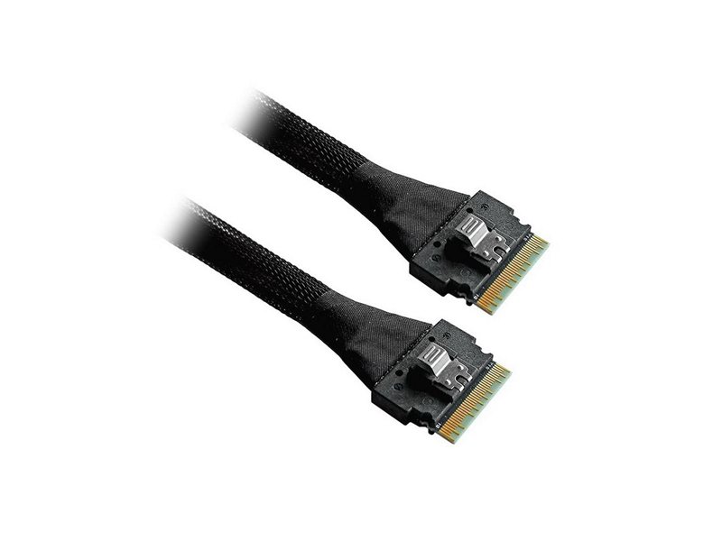 Кабель Amphenol RSL74-7650 Slimline SASx8 (SFF8654)  -to- Slimline SASx8 (SFF8654) , 67CM (C5454)