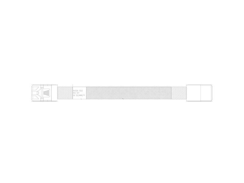 Кабель Amphenol RHS36-7022, HDmSAS SFF8643 -to- HDmSAS SFF8643,  55cm