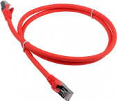 Патч-корд Lanmaster LAN-PC45/S6A-5.0-RD FTP RJ-45 вил.-вилка RJ-45 кат.6A 5м красный LSZH (уп.:1шт)